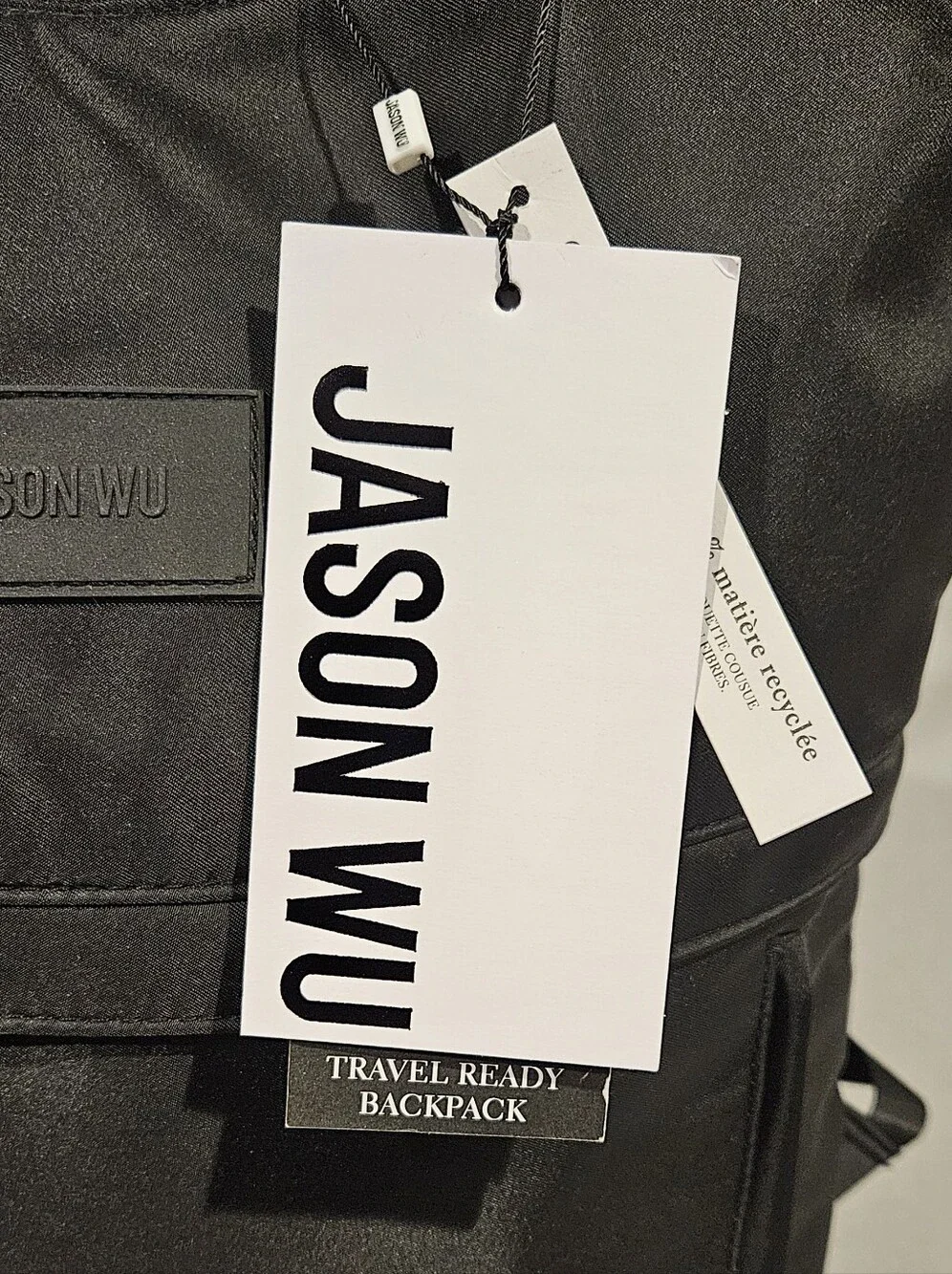 Jason Wu Black Travel Ready Convertible Backpack Laptop Bag NWT